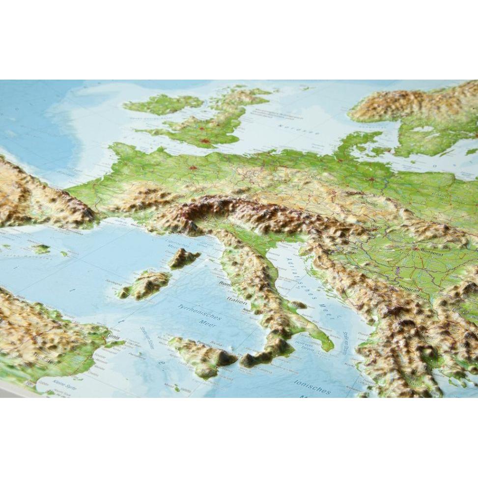 Thumbnail - Europa,Reliefkte.Gross,m.Alurahmen, Landkarte