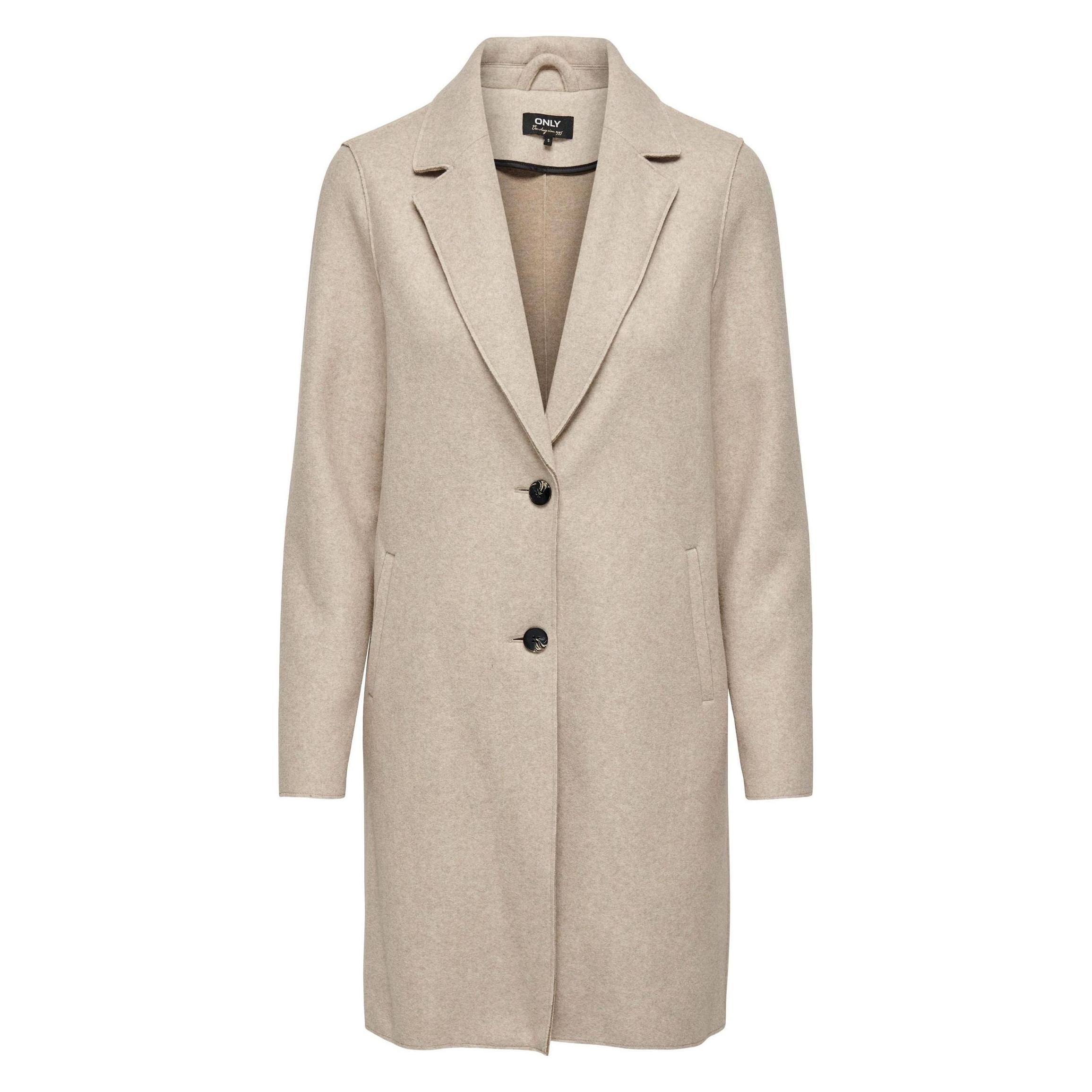 Only, Vrouwen, Jassen, Eenkleurig Vest, Bruin