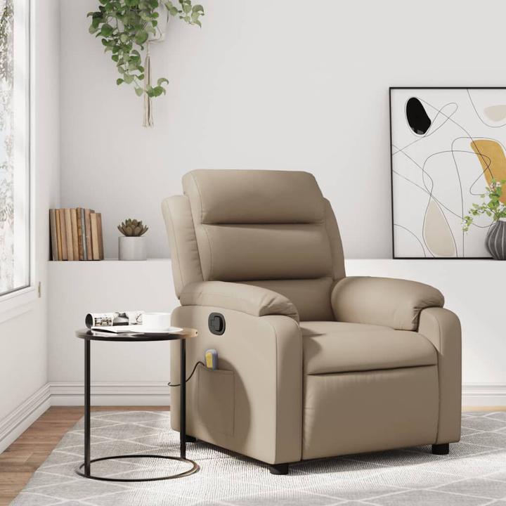 Produktbild VidaXL Massagesessel Fernsehsessel Relaxsessel Cappuccino-Braun Kunstleder