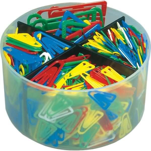 Laurel, Büroklammer, Plastikclips Set 21/25/35/60mm VE=650 Stück sortiert (1 x)