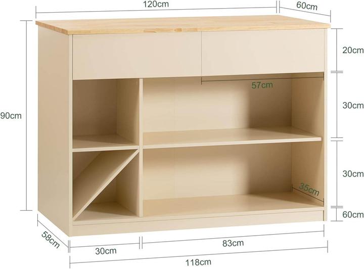 Image du produit SoBuy Sideboard (120 x 60 x 90 cm)