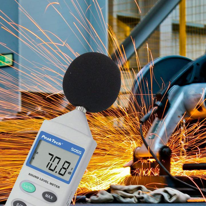 Actual product image Peaktech Sound level meter 35...130 dB 0.1 dB 31.5 Hz...8 kHz ( 5055)