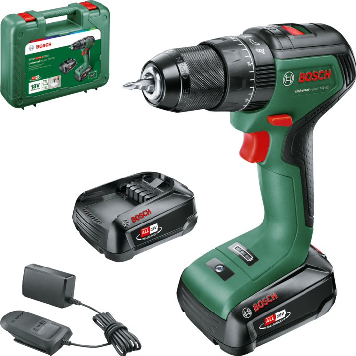 Actual product image Bosch Home & Garden UniversalImpact 18V-60 (Rechargeable battery operated)