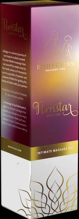 Productafbeelding Bodygliss Massageolie en Glijmiddel in 1 Pornstar Martini - 150 ml (150 ml)