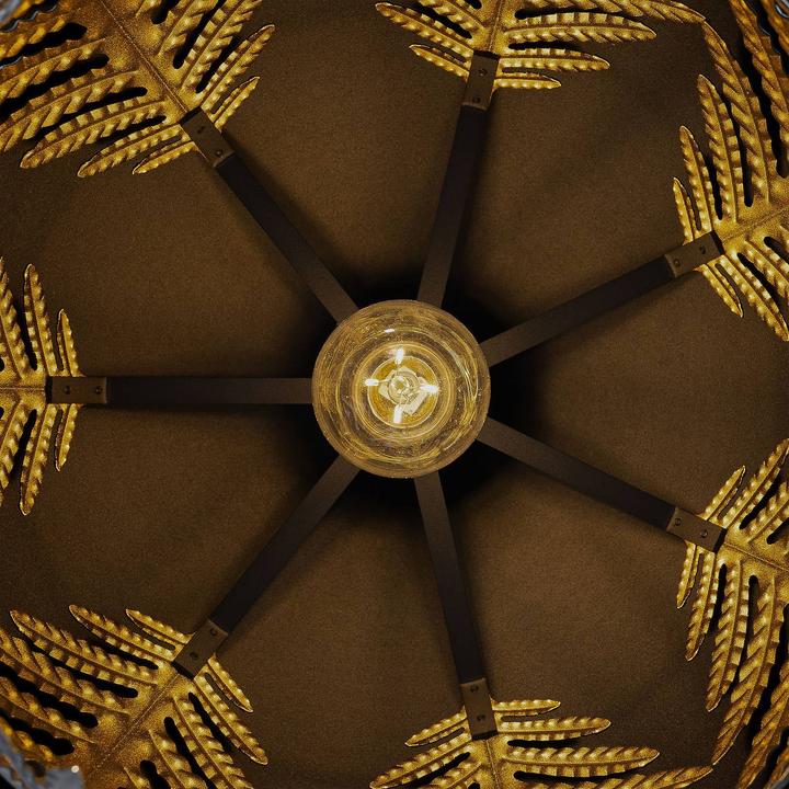 Actual product image Lucande Aparas pendant light Ø35 Black/Gold (E27)