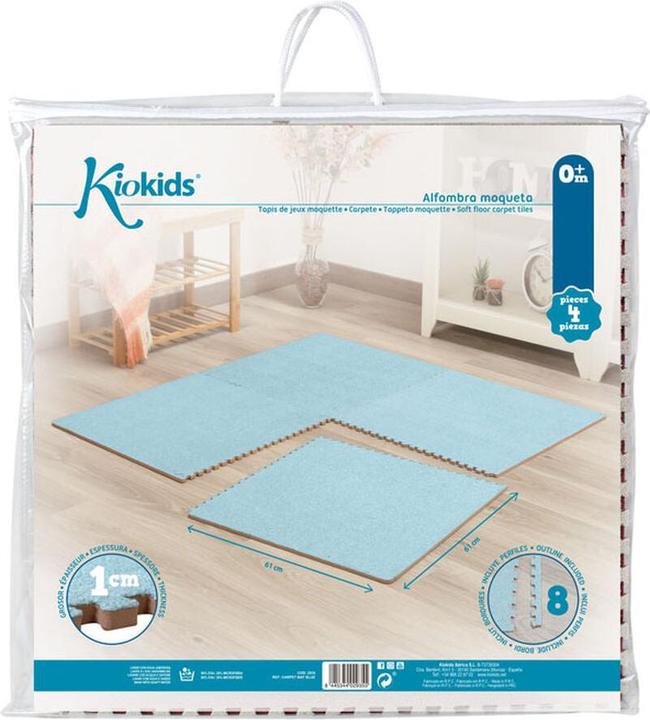 Produktbild BigBuy Spielmatte 60 x 60 x 1 cm Blau 4 Stücke (60 x 60 cm)