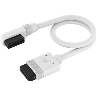 Thumbnail - Corsair iCUE LINK Cable 2x 200mm with Straight/Slim 90° connectors, White, Interne Kabel (PC)
