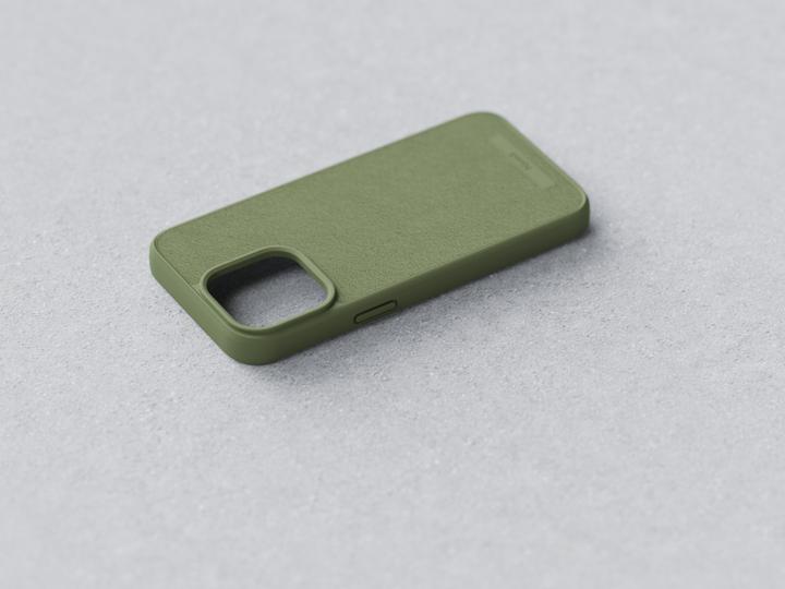 Produktbild Njord Suede MagSafe Case for iPhone 15 Pro, Olive (Apple iPhone 15 Pro)