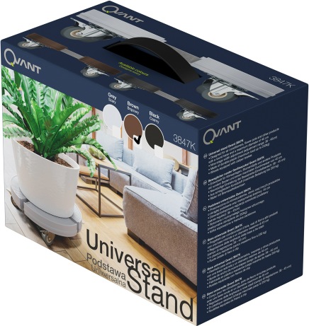 Immagine prodotto Qvant RULLI REGOLABILI A PIEDI UNIVERSALI 3847K Staffa per accessori per condizionatori d'aria