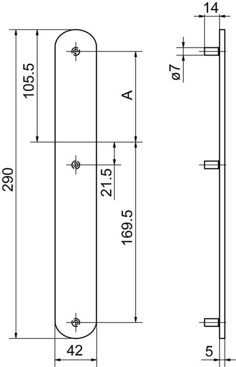 Produktbild Glutz Aussentürschilder easyfix (Türschildgarnitur)