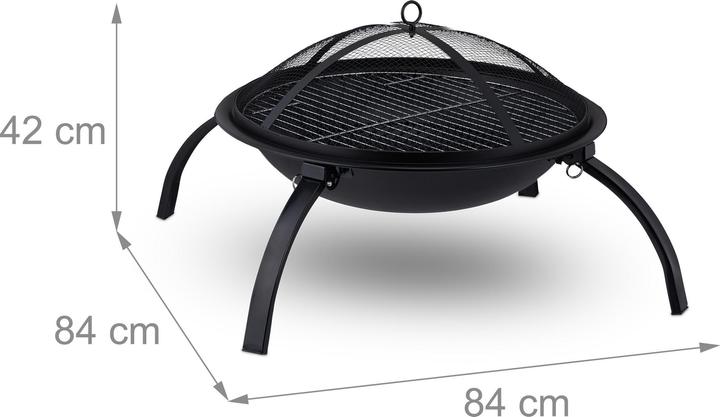 Produktbild Relaxdays Feuerschale (84 cm)