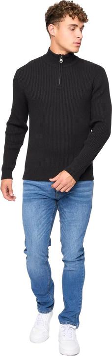 Actual product image Crosshatch Mens Havaline Knitted Quarter Zip Pullover (XL)