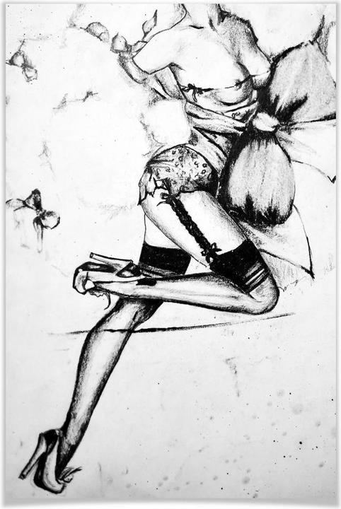 Actual product image Trenddeko Seductive pin up (40 x 60 cm)