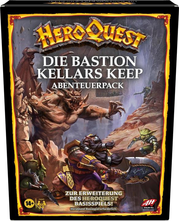 Hasbro Gaming HeroQuest The Bastion of Kellars Keep adventure pack, ages 14+, HeroQuest base game... (German, 2 - 5 Players)