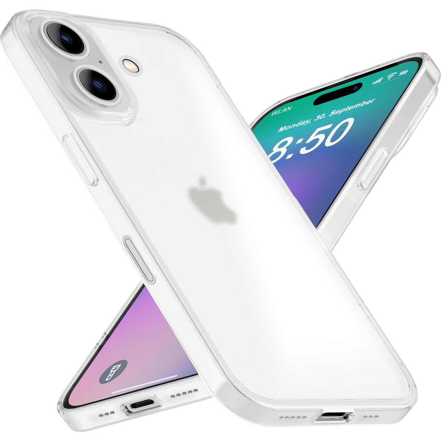 Nalia Extrem Dünnes 0,3mm Mattes Hardcase (Apple iPhone 16), Smartphone Hülle, Weiss