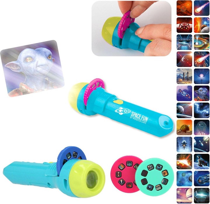 Produktbild Depesche Taschenlampe Monster Cars Spacefun mit Bildeffekten