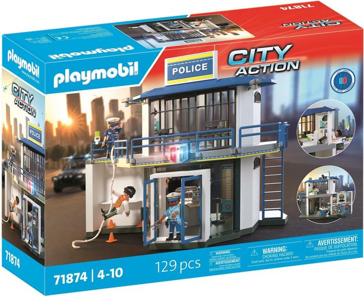 Immagine prodotto Playmobil Stazione di polizia con sala di ricerca (71874, Playmobil Eroi d'azione)