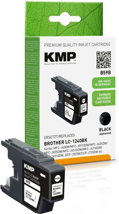 KMP Tinte replaces LC1240BK (FC)