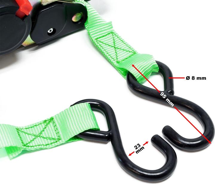 Produktbild Wiltec Automatik Spanngurt Set