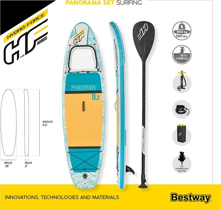 Actual product image Bestway HF SUP Set Panorama Set (10'8")