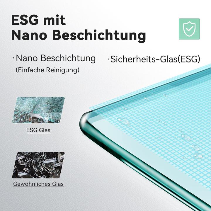 Produktbild SONNI Duschkabine duschwand 195 cm 80x30x195cm (100 cm, 120 cm, 195 cm)