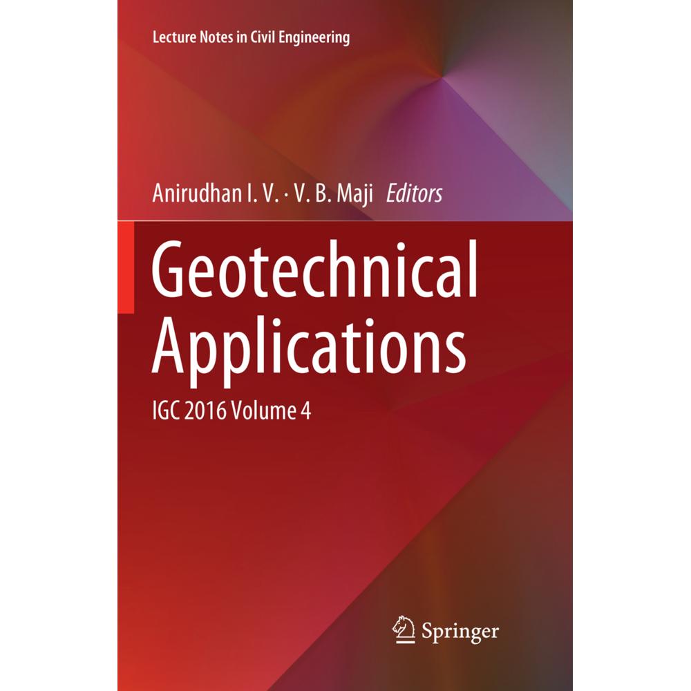 Geotechnical Applications, Fachbücher von Anirudhan I.V., V.B. Maji