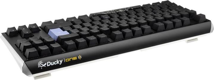 Actual product image Ducky One 3 Classic Black/White TKL Gaming Keyboard, RGB LED - MX-Clear (DE, Cable)