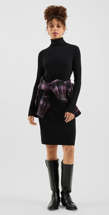 Produktbild s.Oliver Kleid Geripptes Strickkleid (S)