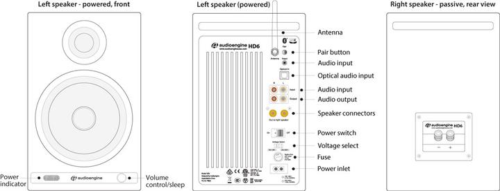 Productafbeelding Audioengine Hd6 (1 paar, 50 W)