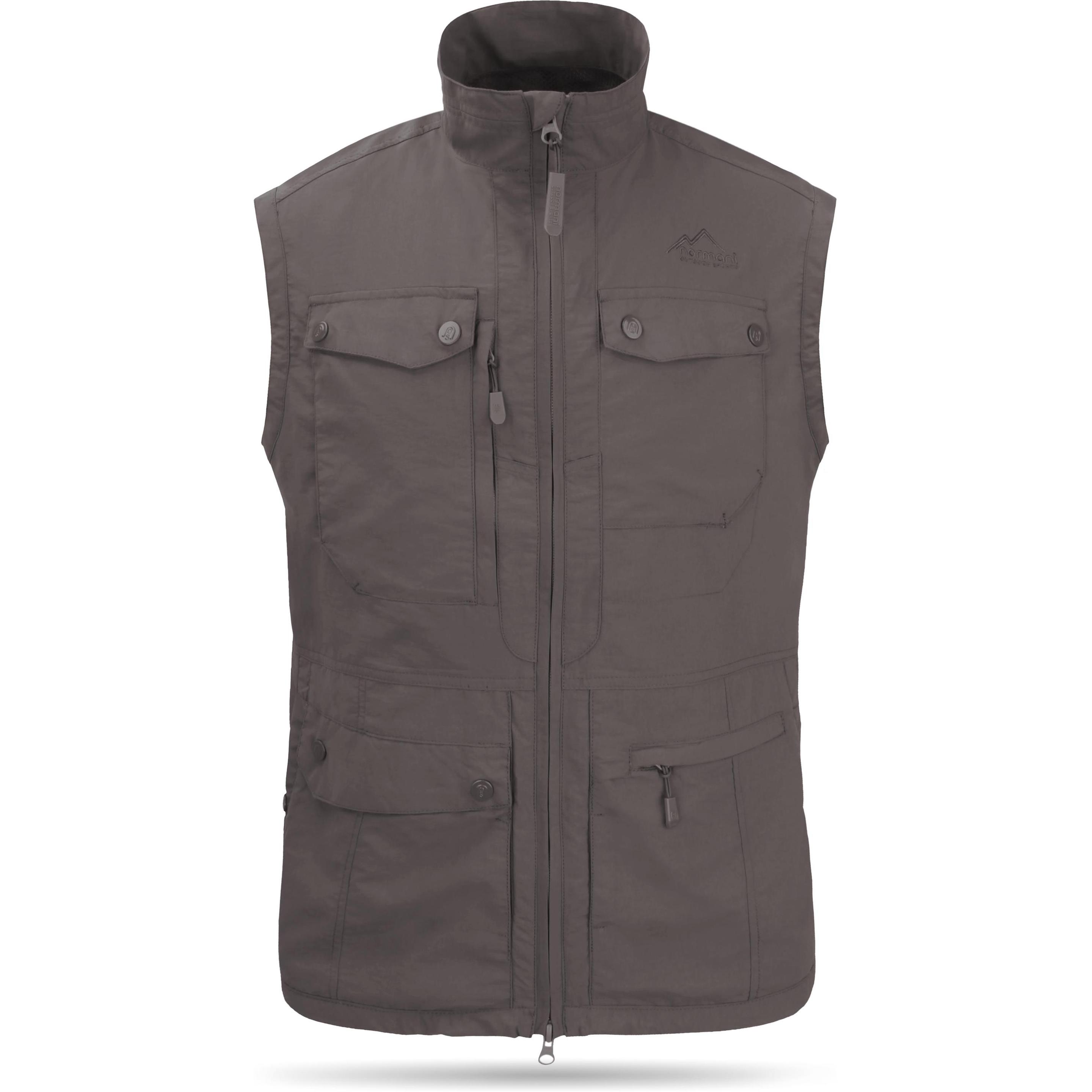 Normani, Unisex, Weste, Herren Outdoor Weste Kudu, Schwarz, (7XL)