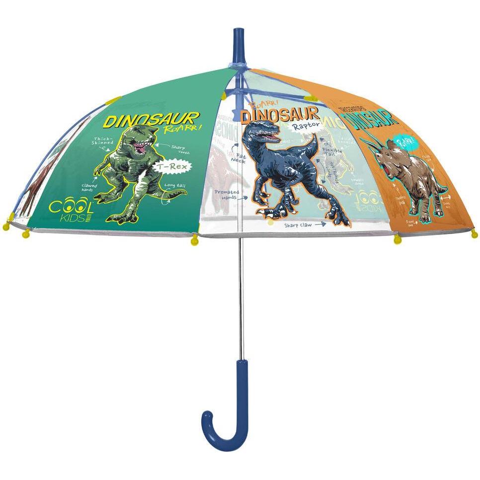Perletti, Bambine, Ombrello, Manual dinosaur umbrella 45cm