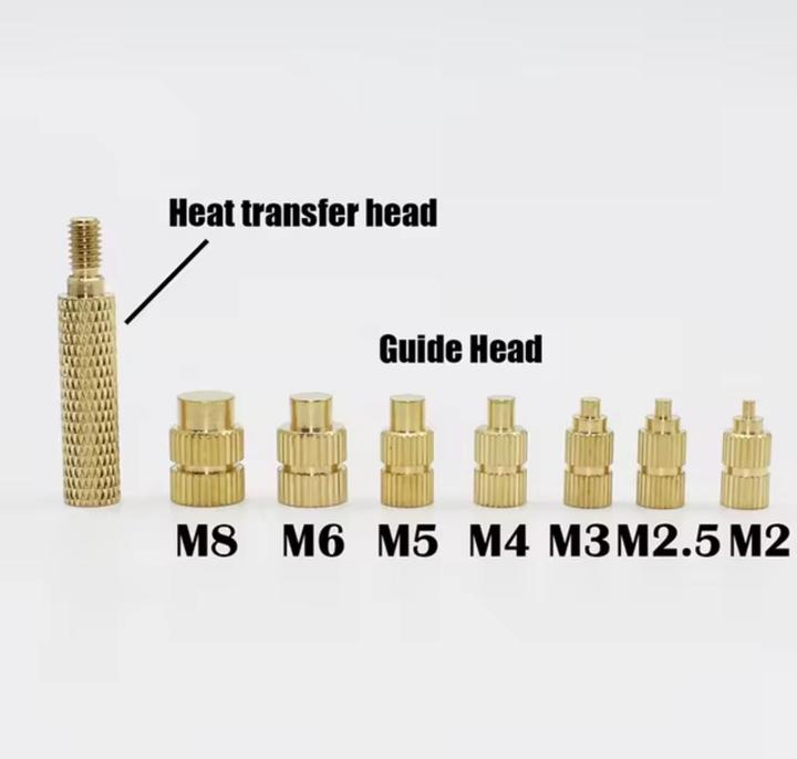 Actual product image Purecrea Soldering iron Melting aid Threaded inserts Insert M2-M8