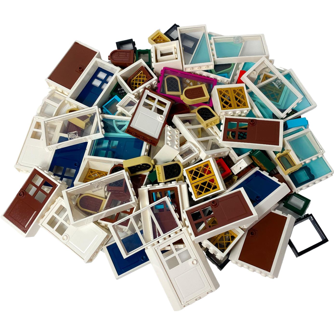 LEGO Fenster und Türen gemischt - 40 Stück - Haus, Gebäude, Stadt, City - NEU (LEGO Zubehör)