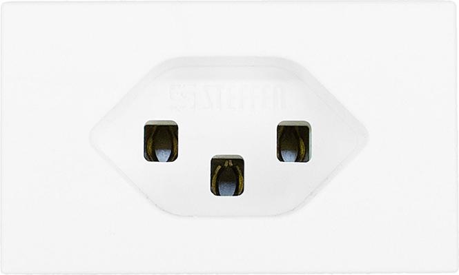 Actual product image Steffen FLF socket outlet 1xT23 white with screw contacts