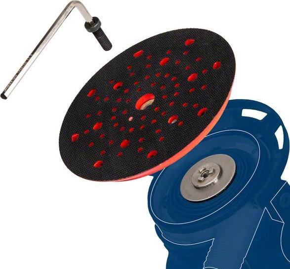 Actual product image Bosch Professional Zubehör EXPERT Multihole universal backing pad, 150 mm, soft (Fine)