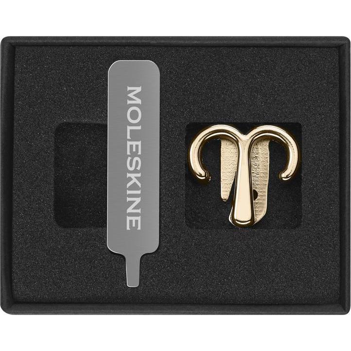 Thumbnail - Moleskine, Heft + Block, Pins Aquarius Gold (Kein Einband)