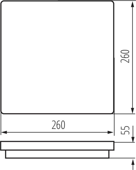 Productafbeelding Kanlux LED plafondlamp met bewegingsmelder BENO 24W NW-L-SE GR 1920lm 4000K IP54 33347 (1920 lm)