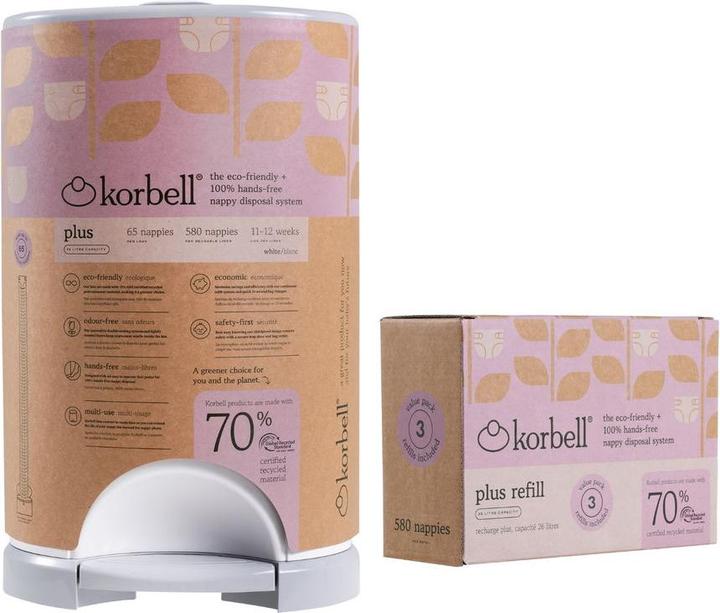 Produktbild Korbell Windeleimer Plus recycled Set