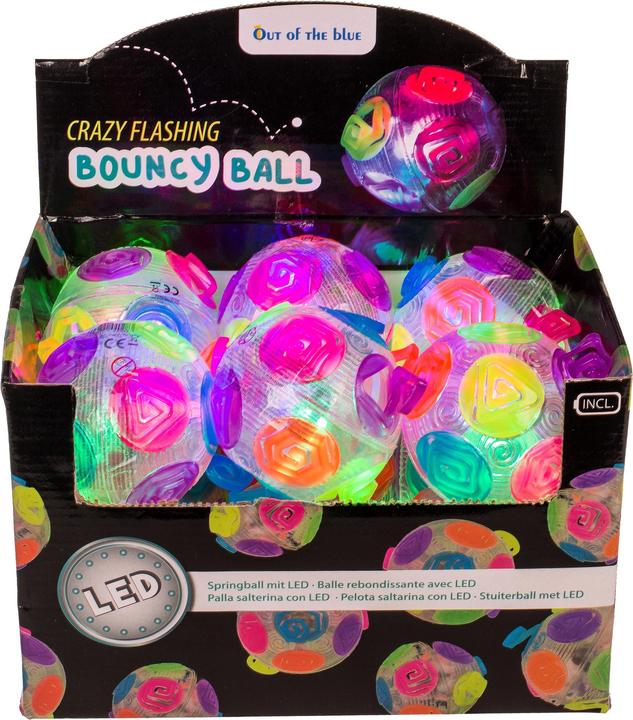 Produktbild Out of the blue Springball, Crazy Flashing, Regenbogen