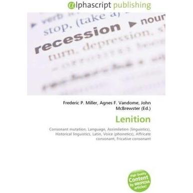 Thumbnail - Lenition, Fachbücher von Agnes F. Vandome, Frederic P. Miller, John McBrewster