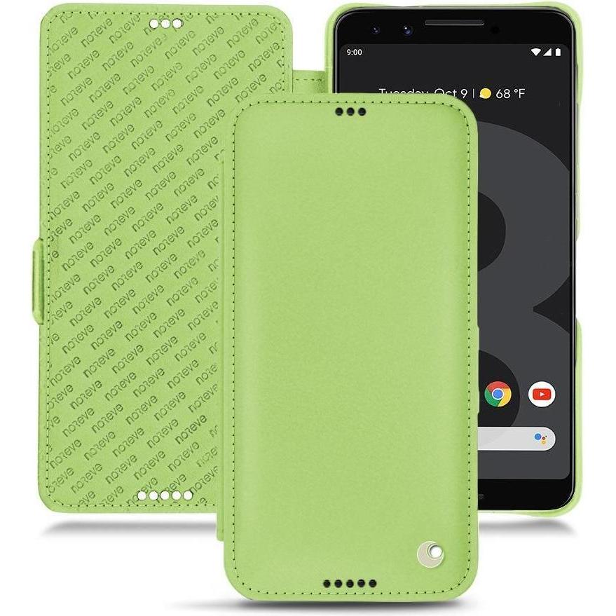 Noreve Lederschutzhülle horizontal (Google Pixel 3 XL), Smartphone Hülle, Grün