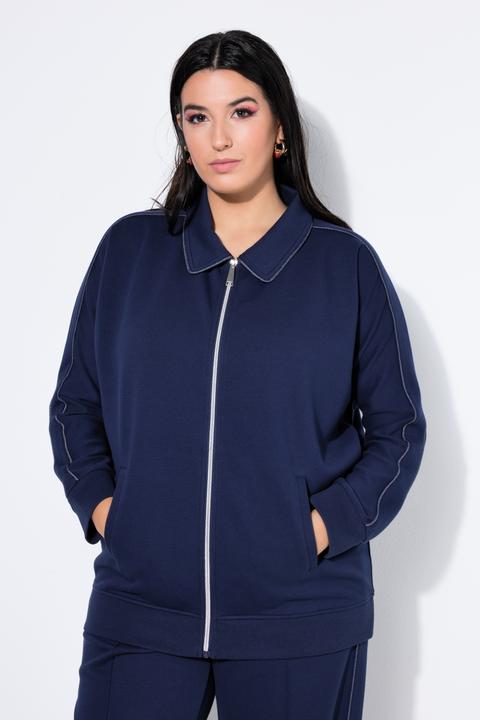 Actual product image Studio Untold Training jacket, oversized, batwing sleeves, stripes (54)