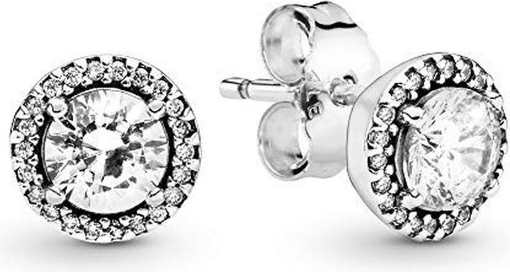 Actual product image Pandora Timeless Round Sparkle Earrings