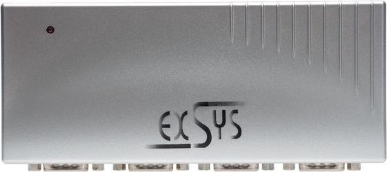 Actual product image Exsys EX-1334, USB to 4S Serial RS232 Port (Prolific Chip)