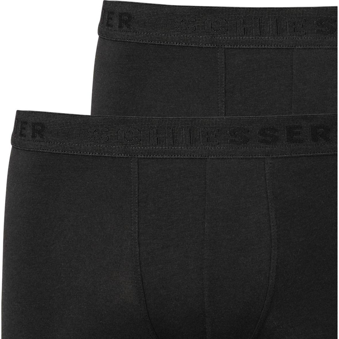 Thumbnail - Schiesser, Jungen, Unterhosen, 6er Pack Teens Boys 95/5 Organic Cotton Shorts / Pants, Schwarz, (152, 6er Pack)