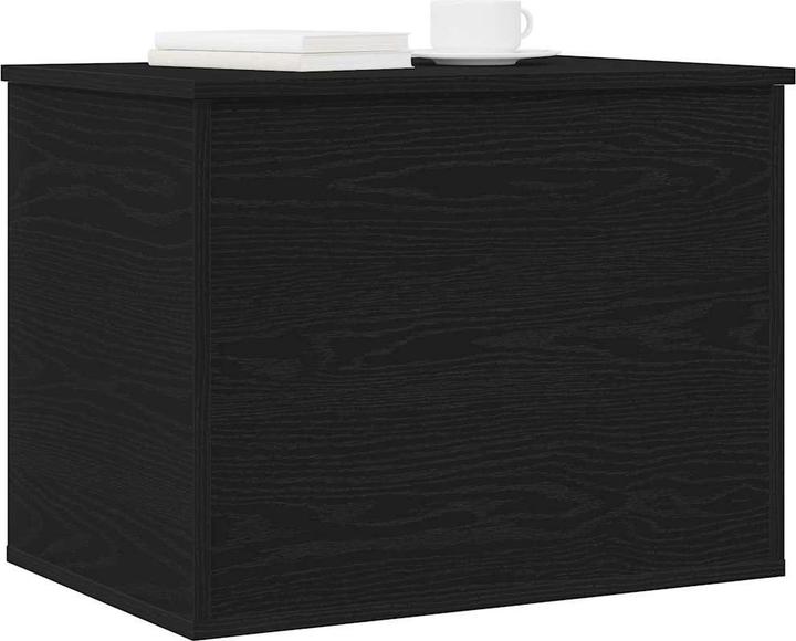 Produktbild VidaXL Aufbewahrungsbox mit Deckel Schwarz Eiche 60x42x46 cm Ingenieurholz (115.92 l)
