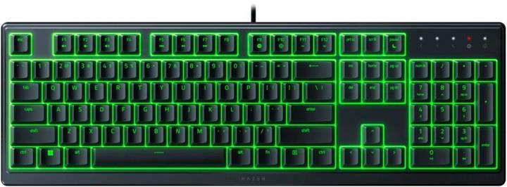 Actual product image Razer for games Ornata V3 X RGB LED lighting, US, with cable, Black, Silent Membrane, Numeric Keypad (US, Cable)