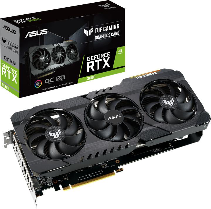 Image du produit ASUS GeForce TUF RTX 3060 O12G-V2-GAMING LHR (12 Go)