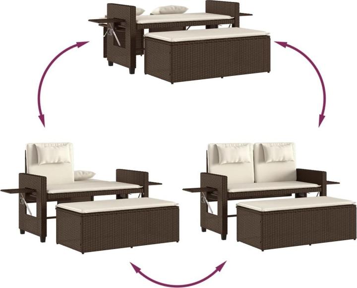 Image du produit vidaXL Ensemble salon de jardin 10 pièces avec coussins