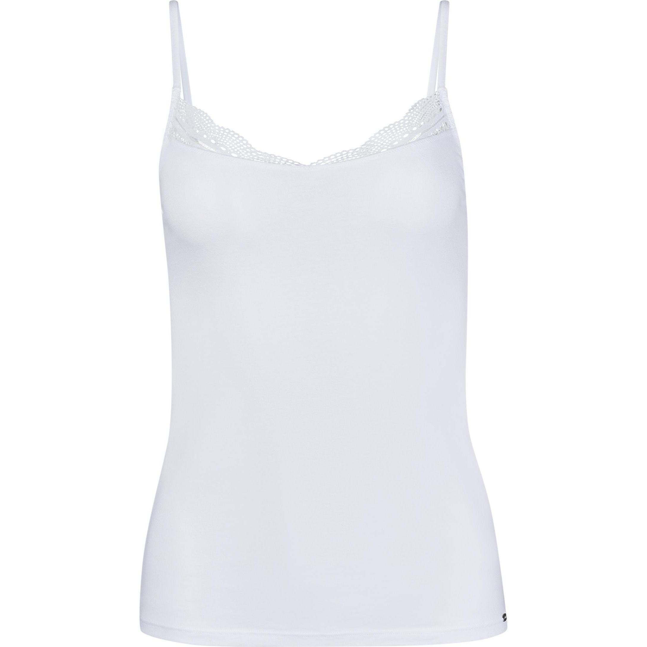 Skiny, Damen, Shirt, Unterhemd Casual Bequem sitzend Classic Cotton, Weiss, (40)